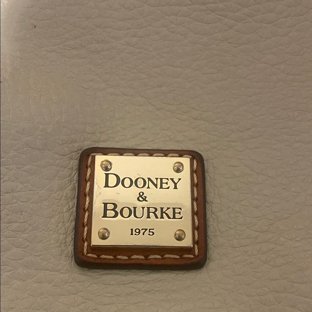 Dooney & Bourke Tan and Brown Leather Tote - Picture 2 of 5